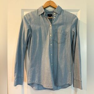 J. Crew Light Blue Chambray Button Down Shirt